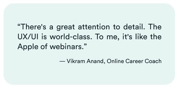 Testimonio del eWebinar de Vikram Anand