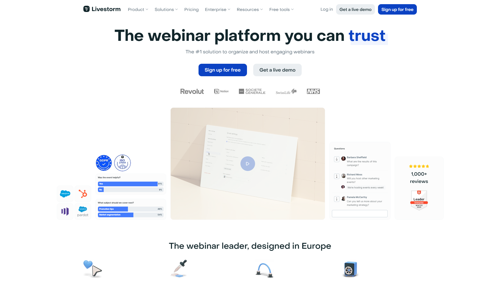 Livestorm-homepage