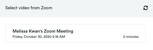 Zoom-selección de vídeo