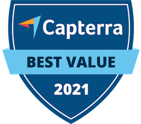 Capterra Best Value 2021 badge
