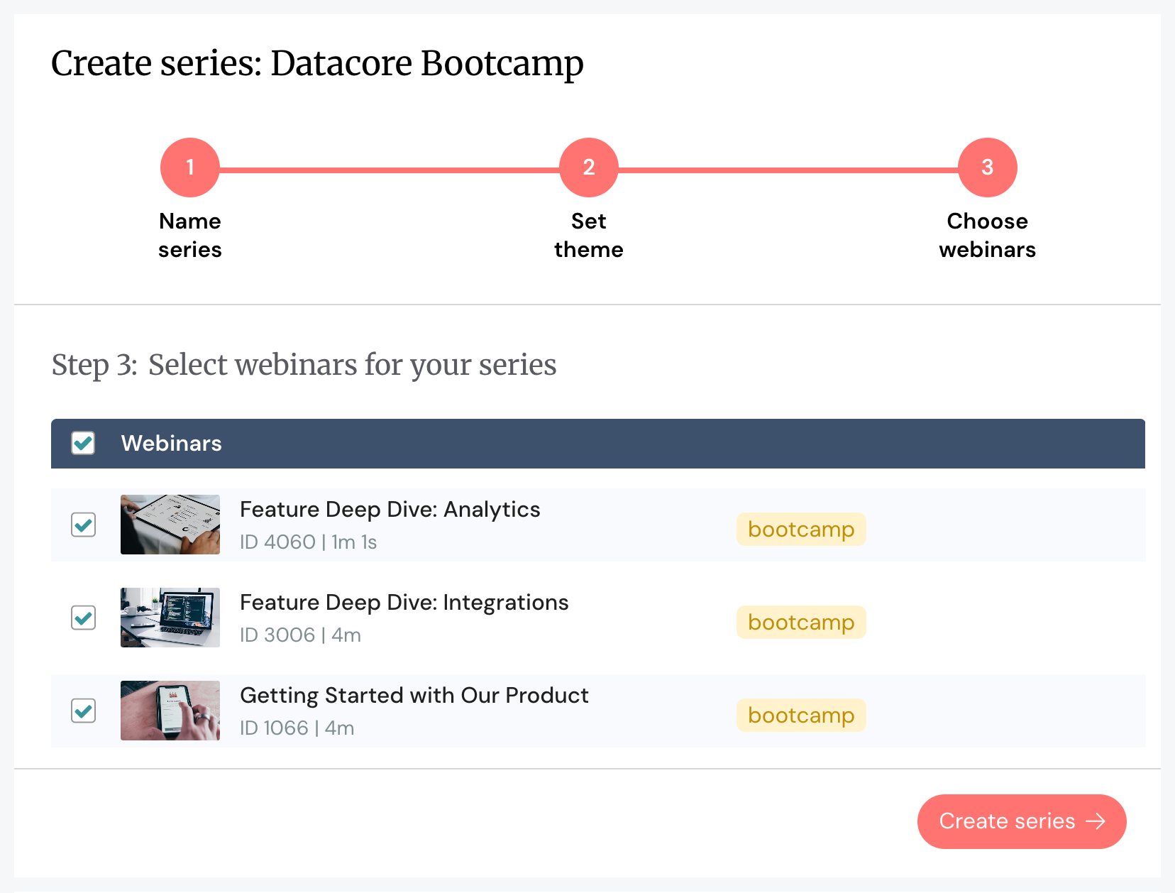 create series simplified v2 create series simplified v2