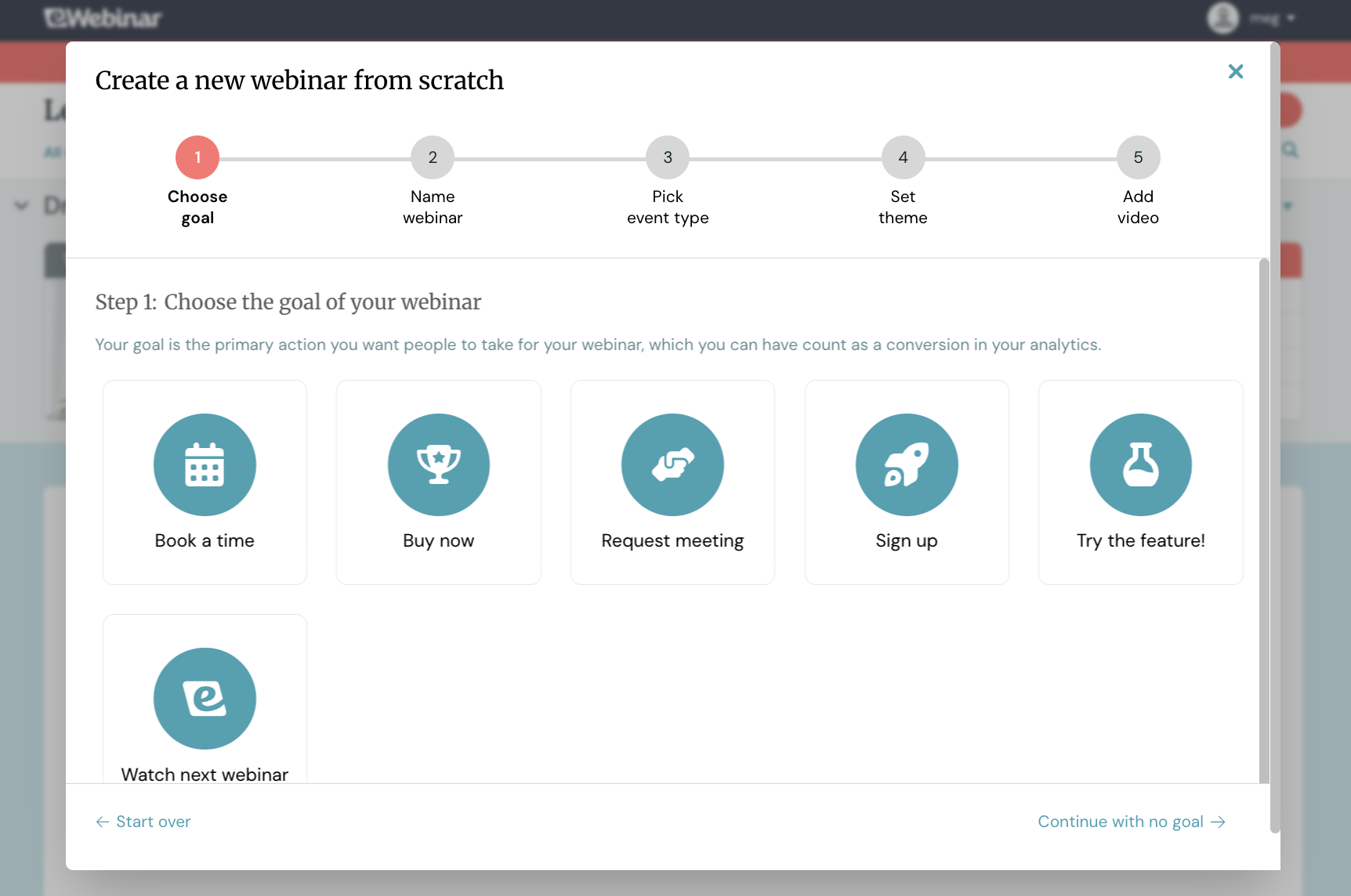 eWebinar: Create a new webinar from scratch