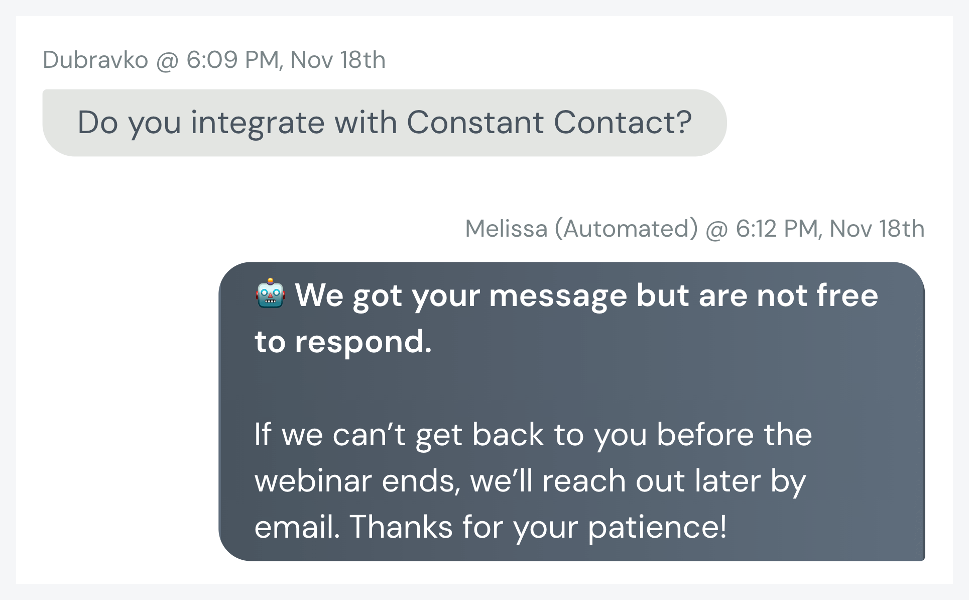 eWebinar automated responses: We'll reach out later by email. Thanks for your patience!