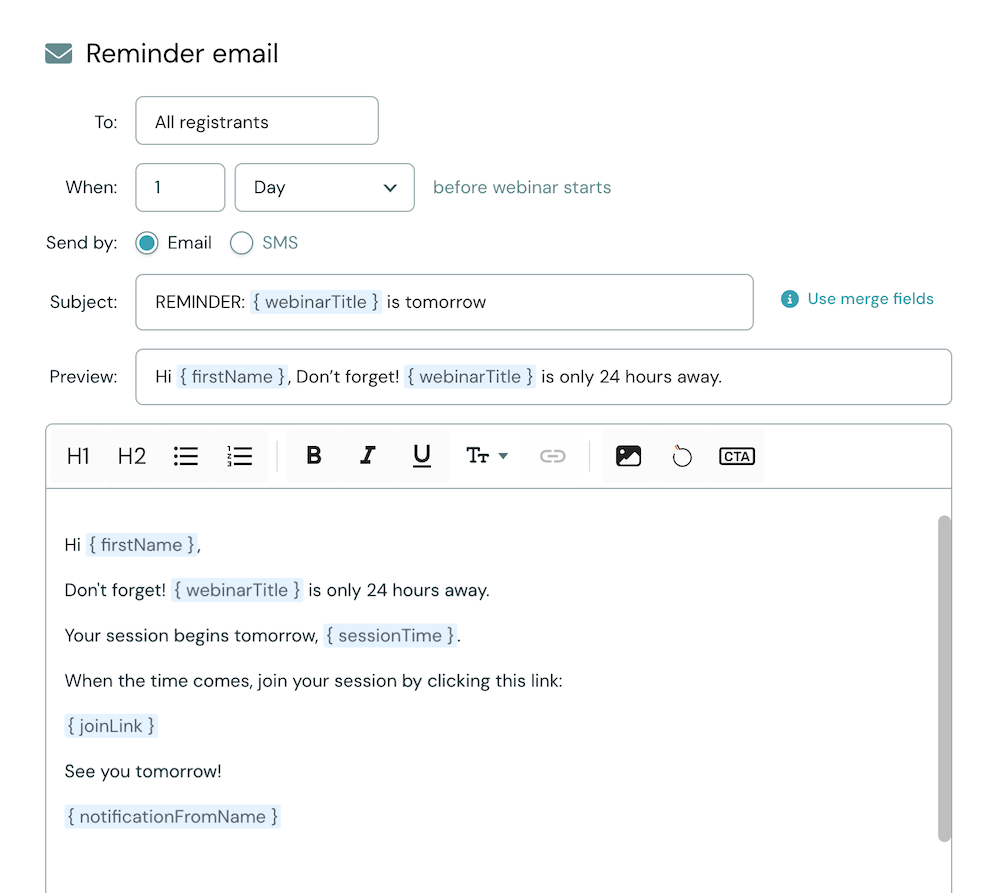 notificaciones - editor