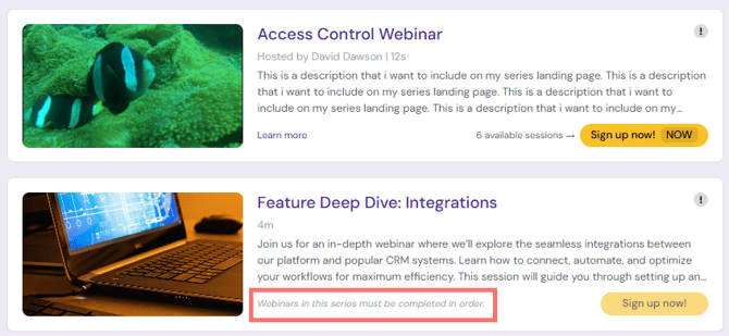 sequential attendance